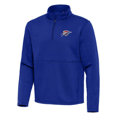 Oklahoma City Thunder Antigua Twist Quarter-Zip Pullover Top - Blue sale
