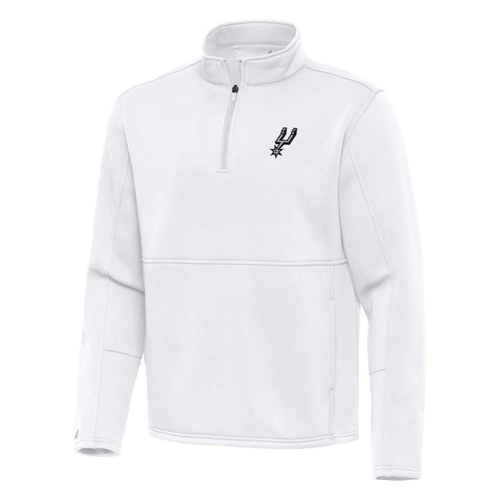 San Antonio Spurs Antigua Twist Quarter-Zip Pullover Top - White shop