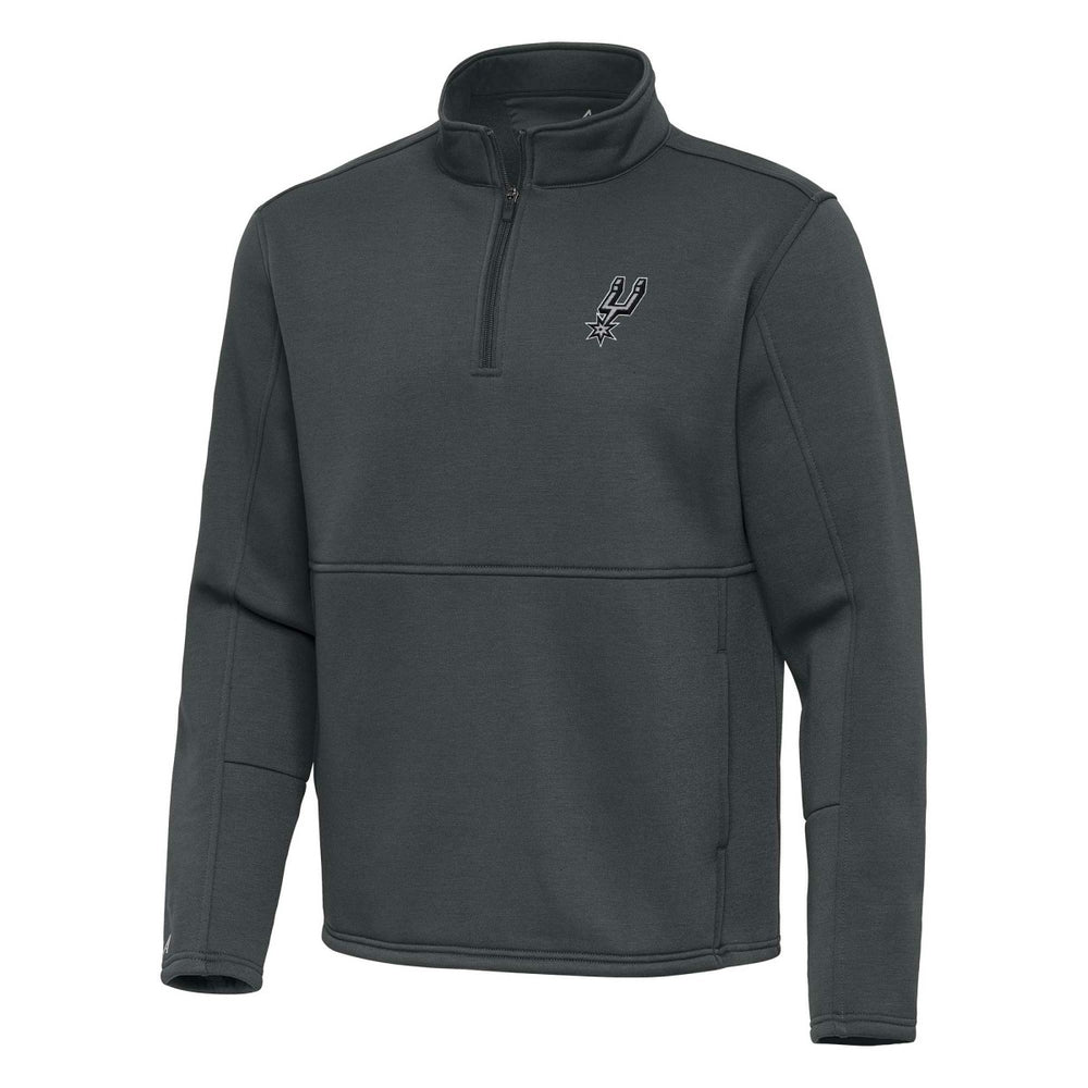 San Antonio Spurs Antigua Twist Quarter-Zip Pullover Top - Pewter discount