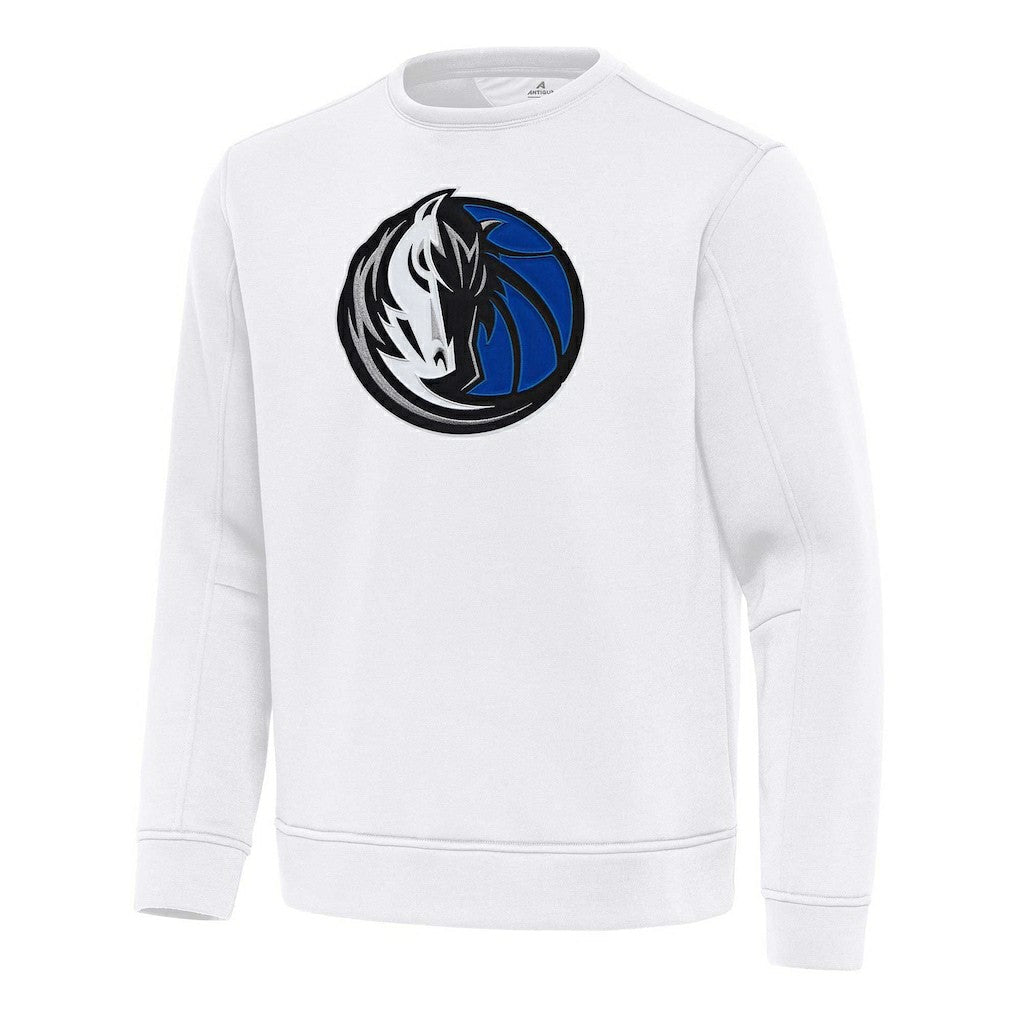 Dallas Mavericks Antigua Relevant Pullover Sweatshirt sale - White online