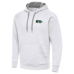 Men's New York Jets Antigua Victory Pullover Hoodie - White sale