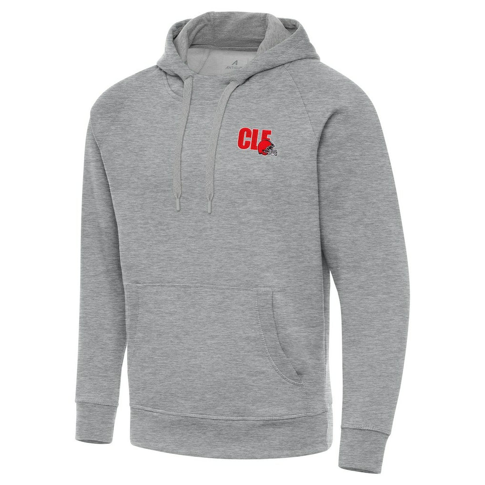 Men's Cleveland Browns Antigua Victory Pullover Hoodie - Heather Gray for sale