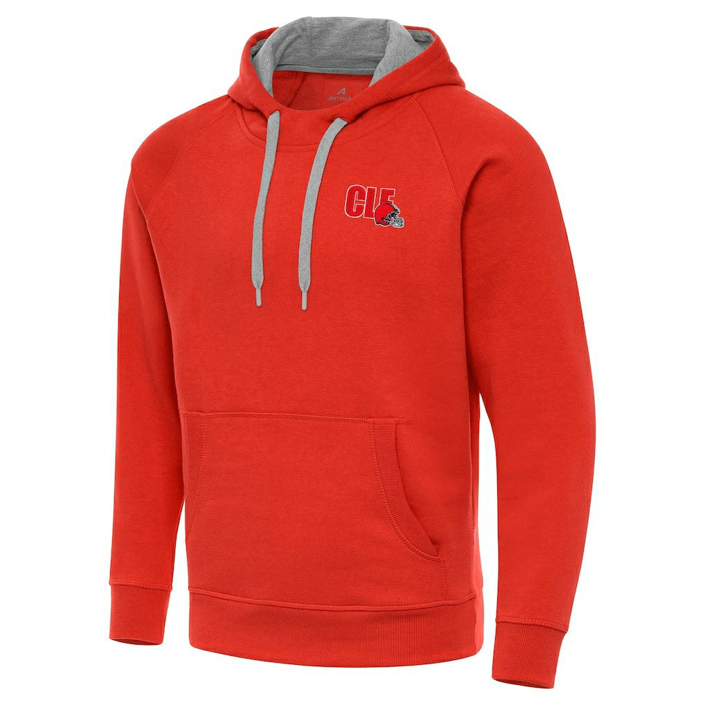 Men's Cleveland Browns Antigua Victory Pullover Hoodie - Orange sale