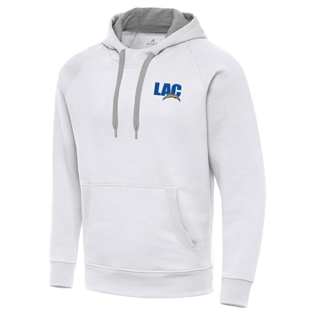 Men's Los Angeles Chargers Antigua Victory Pullover Hoodie - White sale
