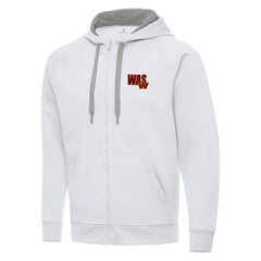Men's Washington Commanders Antigua Victory Full-Zip Hoodie - White sale