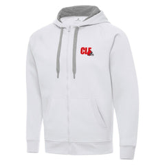 Men's Cleveland Browns Antigua Victory Full-Zip Hoodie - White for sale