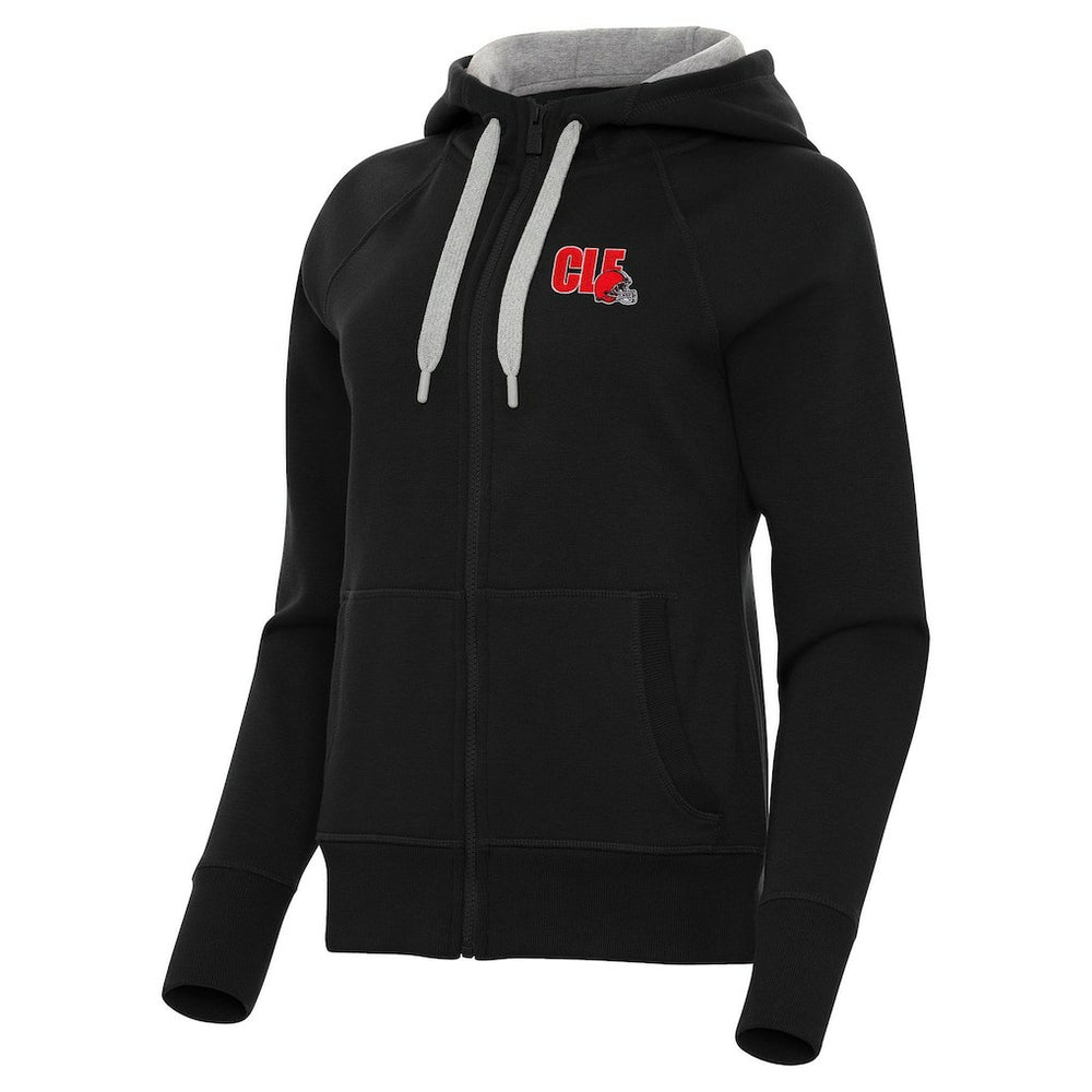Cleveland Browns Antigua Women's Victory Full-Zip Hoodie - Black discount