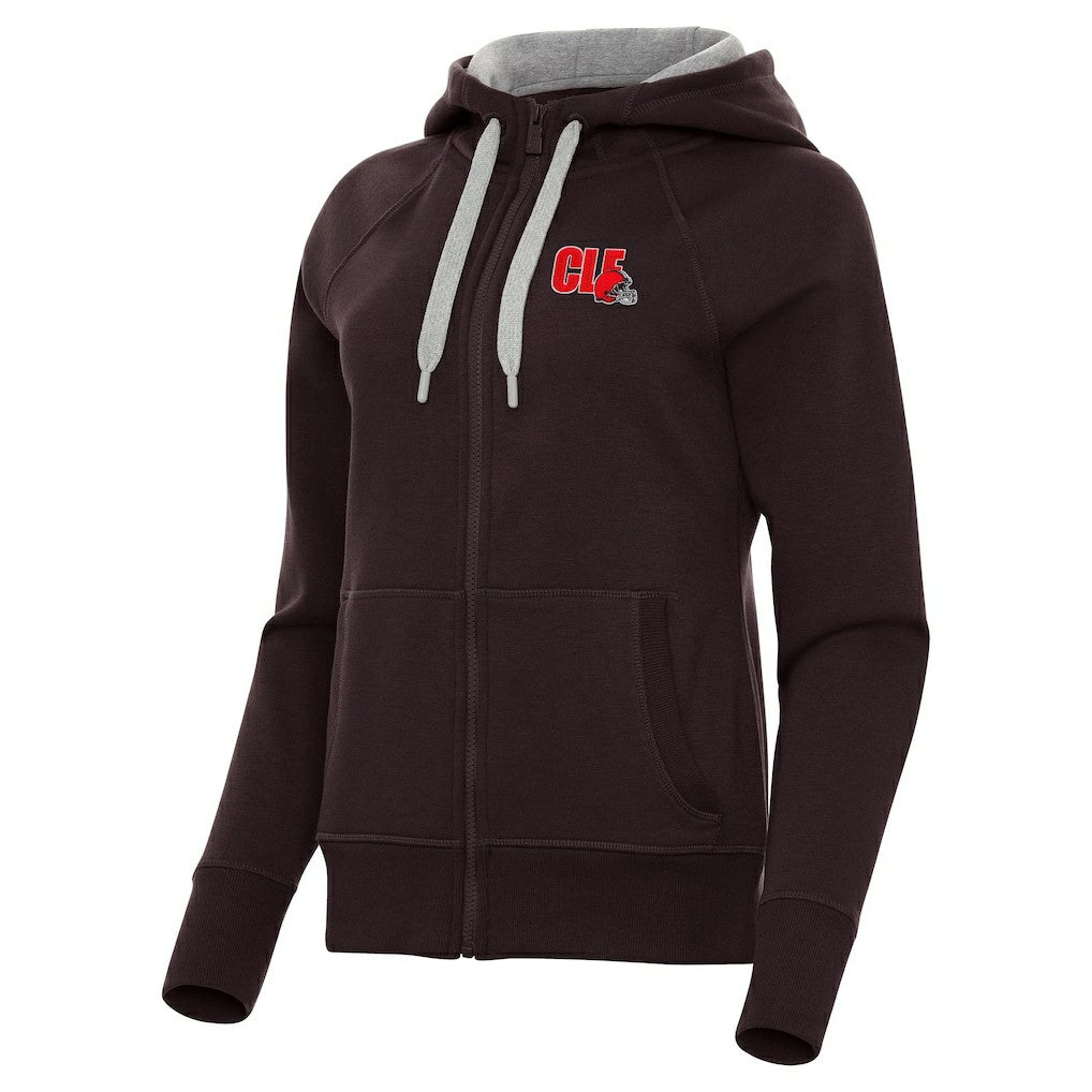 Cleveland Browns Antigua Women's Victory Full-Zip Hoodie - Brown online