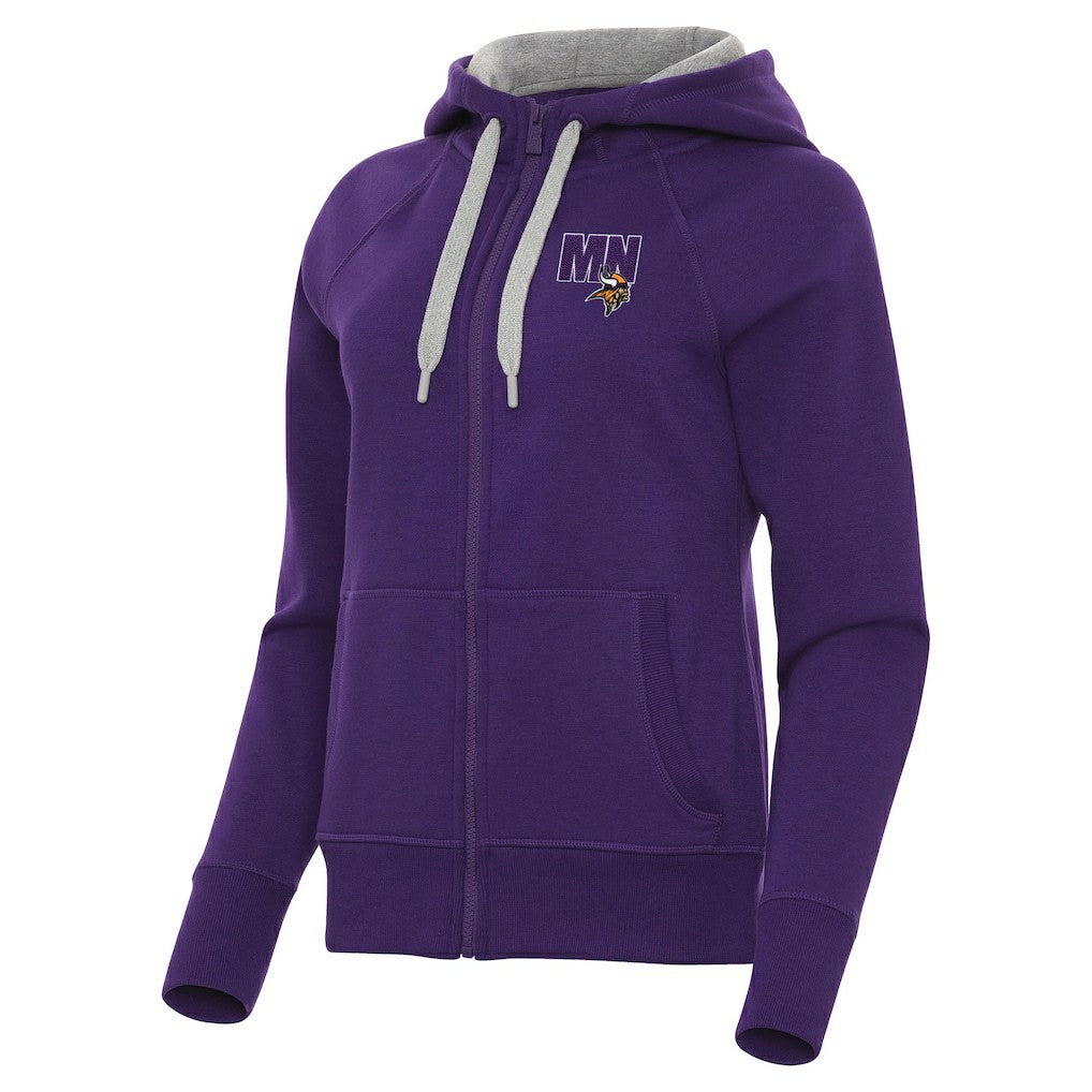 Minnesota Vikings Antigua Women's Victory Full-Zip Hoodie - Purple discount