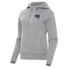 Minnesota Vikings Antigua Women's Victory Full-Zip Hoodie - Heather Gray sale