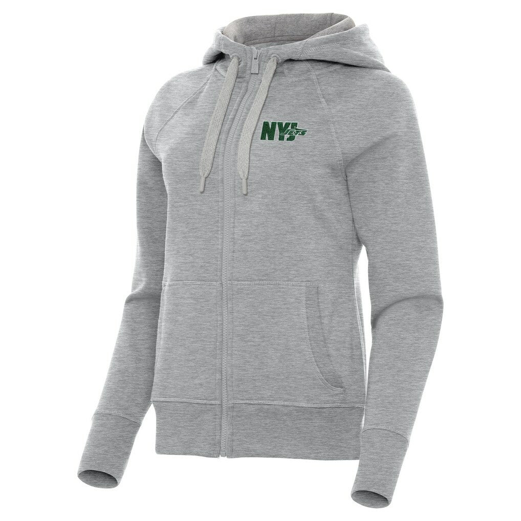 New York Jets Antigua Women's Victory Full-Zip Hoodie - Heather Gray online