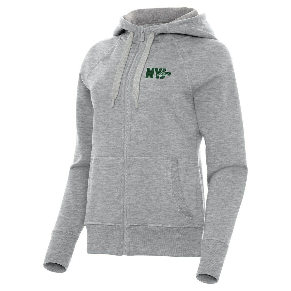 New York Jets Antigua Women's Victory Full-Zip Hoodie - Heather Gray online