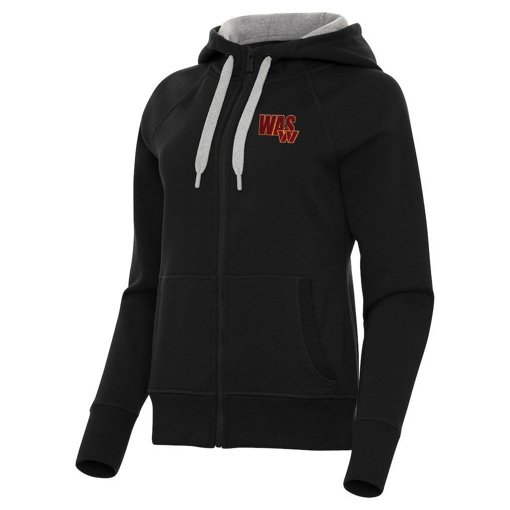 Washington Commanders Antigua Women's Victory Full-Zip Hoodie - Black on sale