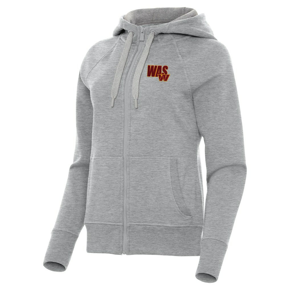Washington Commanders Antigua Women's Victory Full-Zip Hoodie - Heather Gray cheap
