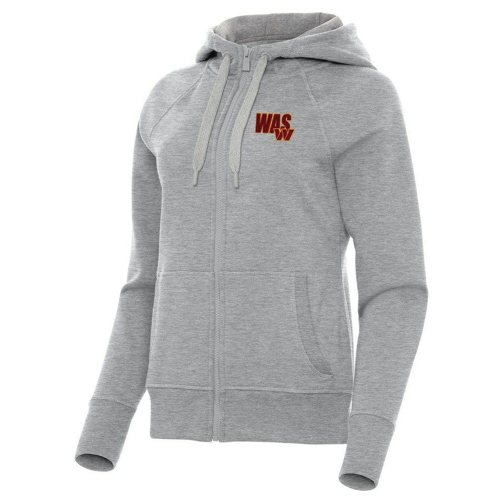 Washington Commanders Antigua Women's Victory Full-Zip Hoodie - Heather Gray cheap