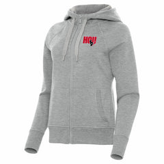 Houston Texans Antigua Women's Victory Full-Zip Hoodie - Heather Gray cheap