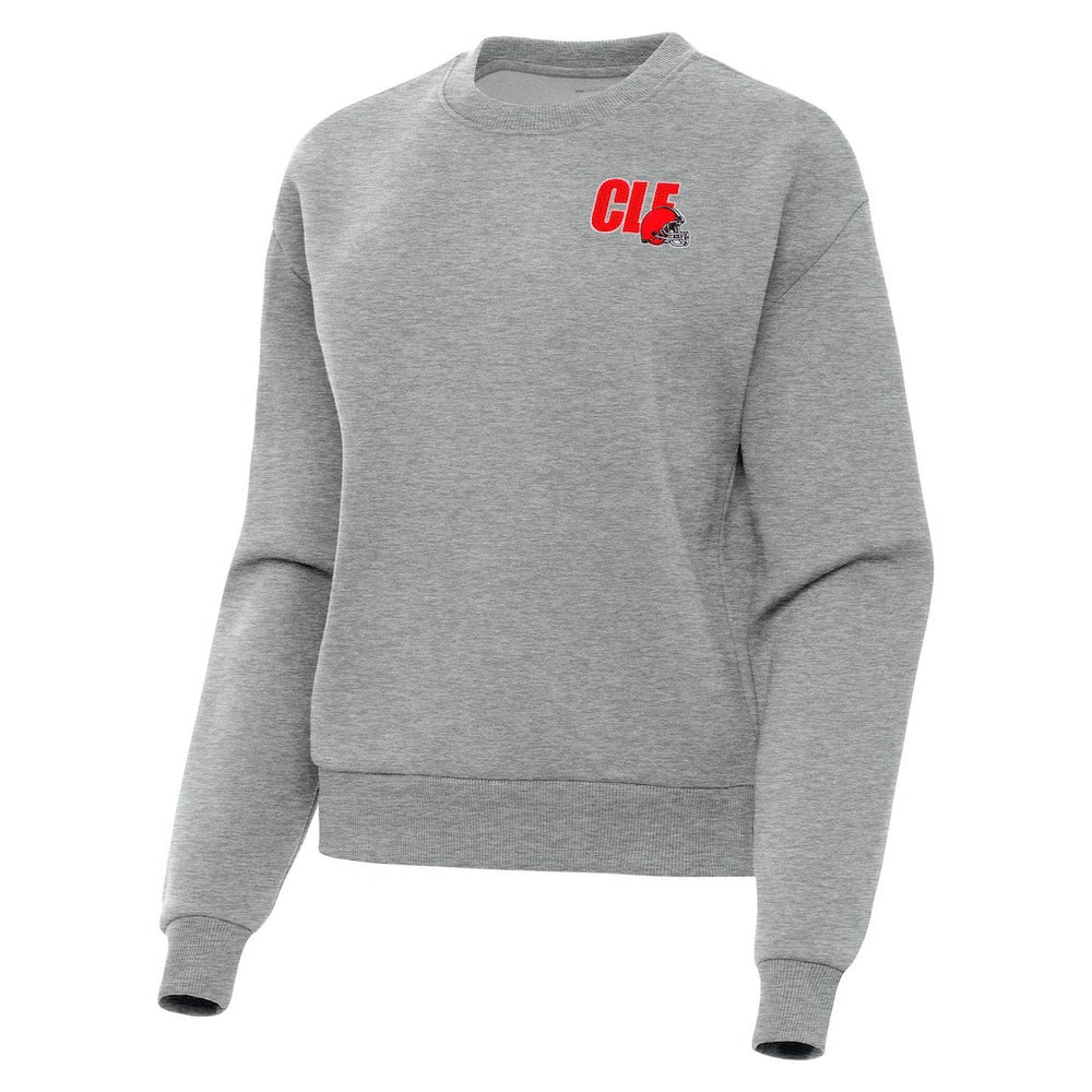 Cleveland Browns Antigua Women's Victory Pullover Sweatshirt - Heather Gray outlet