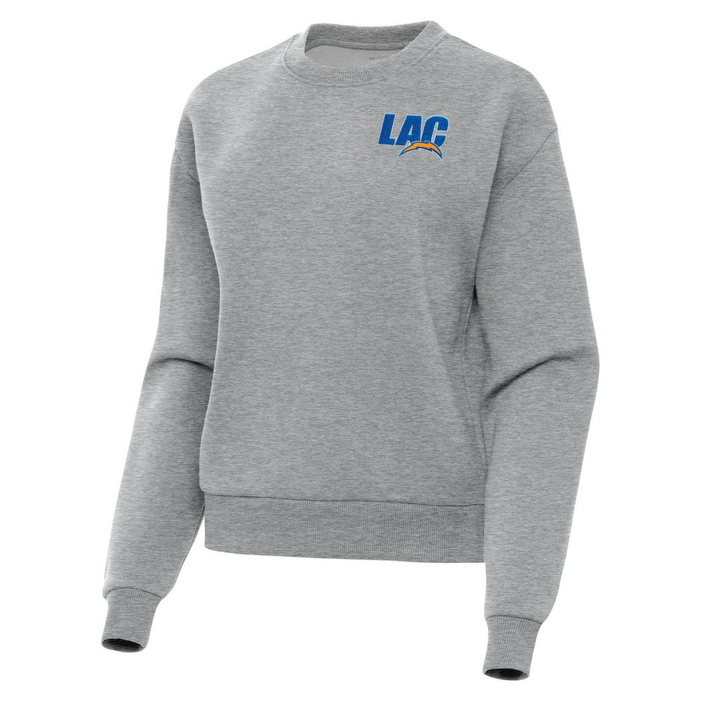 Los Angeles Chargers Antigua Women's Victory Pullover Sweatshirt - Heather Gray online