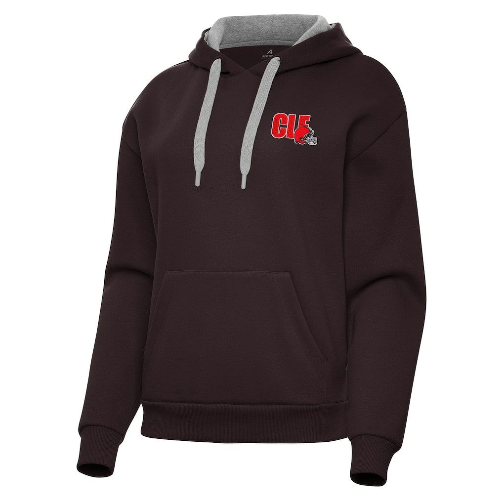 Cleveland Browns Antigua Women's Victory Pullover Hoodie - Brown sale