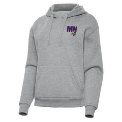 Minnesota Vikings Antigua Women's Victory Pullover Hoodie - Heather Gray sale