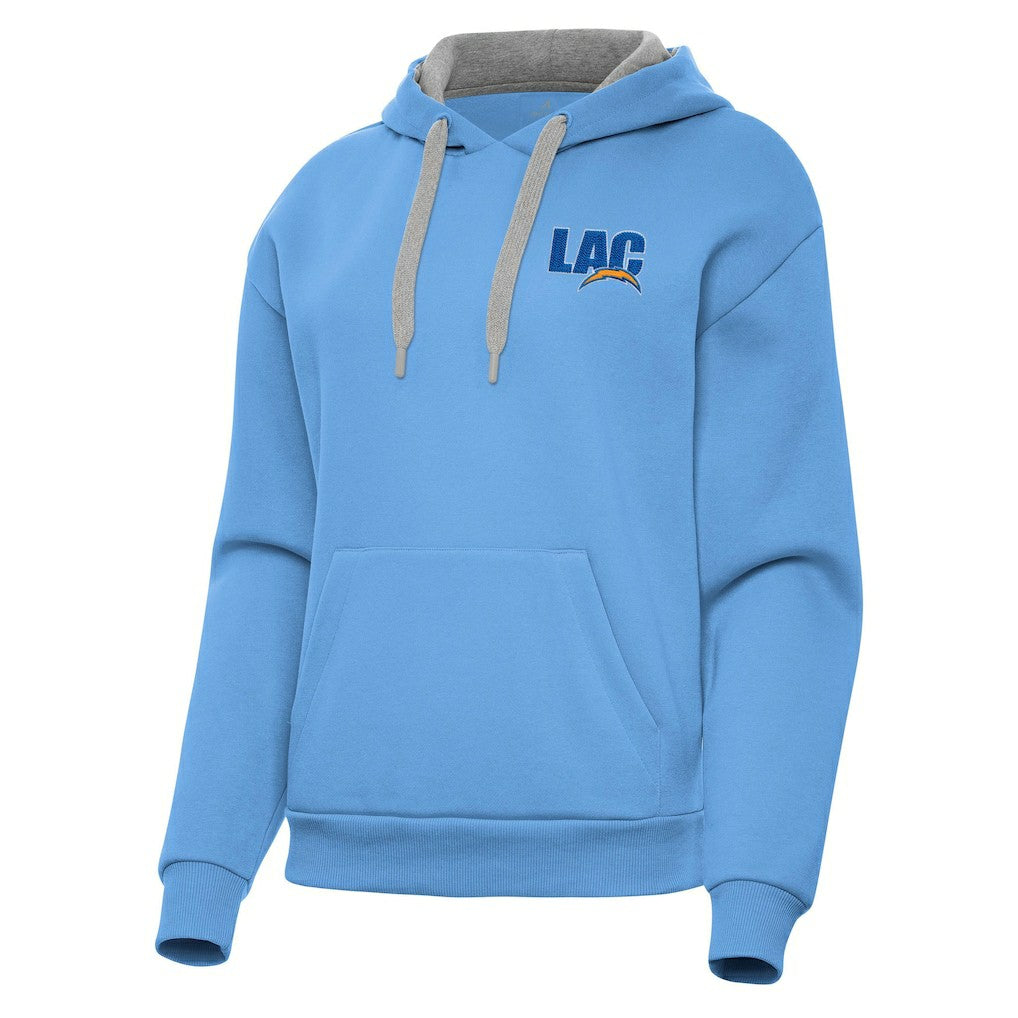 Los Angeles Chargers Antigua Women's Victory Pullover Hoodie - Powder Blue outlet