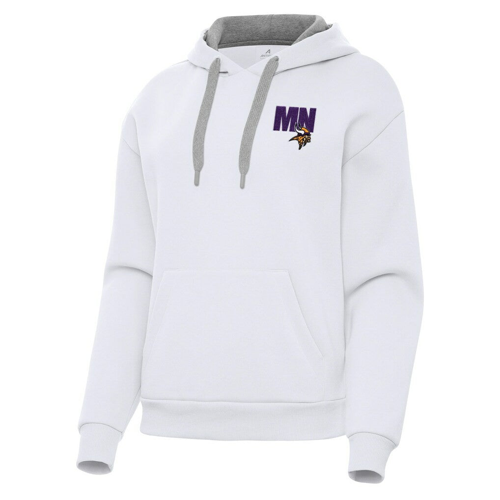 Minnesota Vikings Antigua Women's Victory Pullover Hoodie - White sale