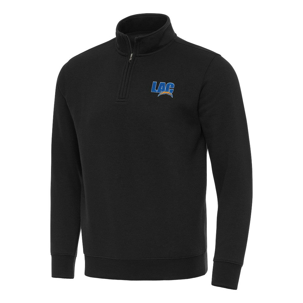 Los Angeles Chargers Antigua Men's Victory Quarter-Zip Sweatshirt - Black online