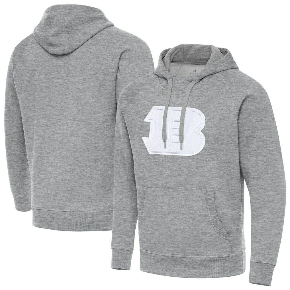 Cincinnati Bengals Antigua Victory Pullover Hoodie - Heather Gray cheap