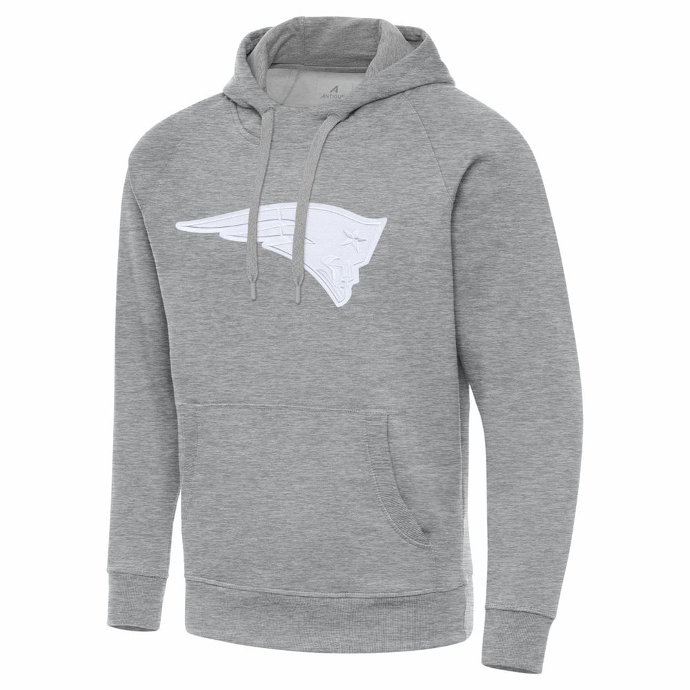 New England Patriots Antigua Victory Pullover Hoodie - Heather Gray online