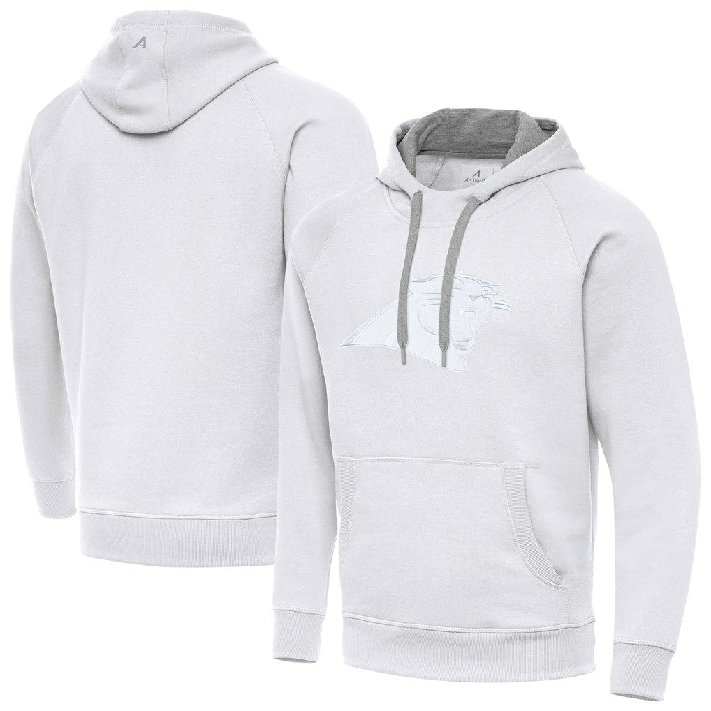 Carolina Panthers Antigua Victory Pullover Hoodie - White cheap