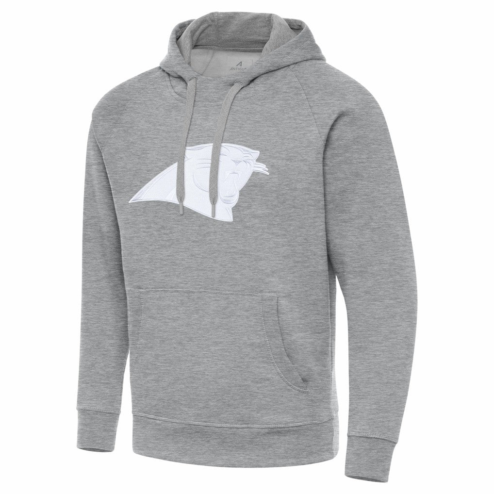 Carolina Panthers Antigua Victory Pullover Hoodie - Heather Gray outlet
