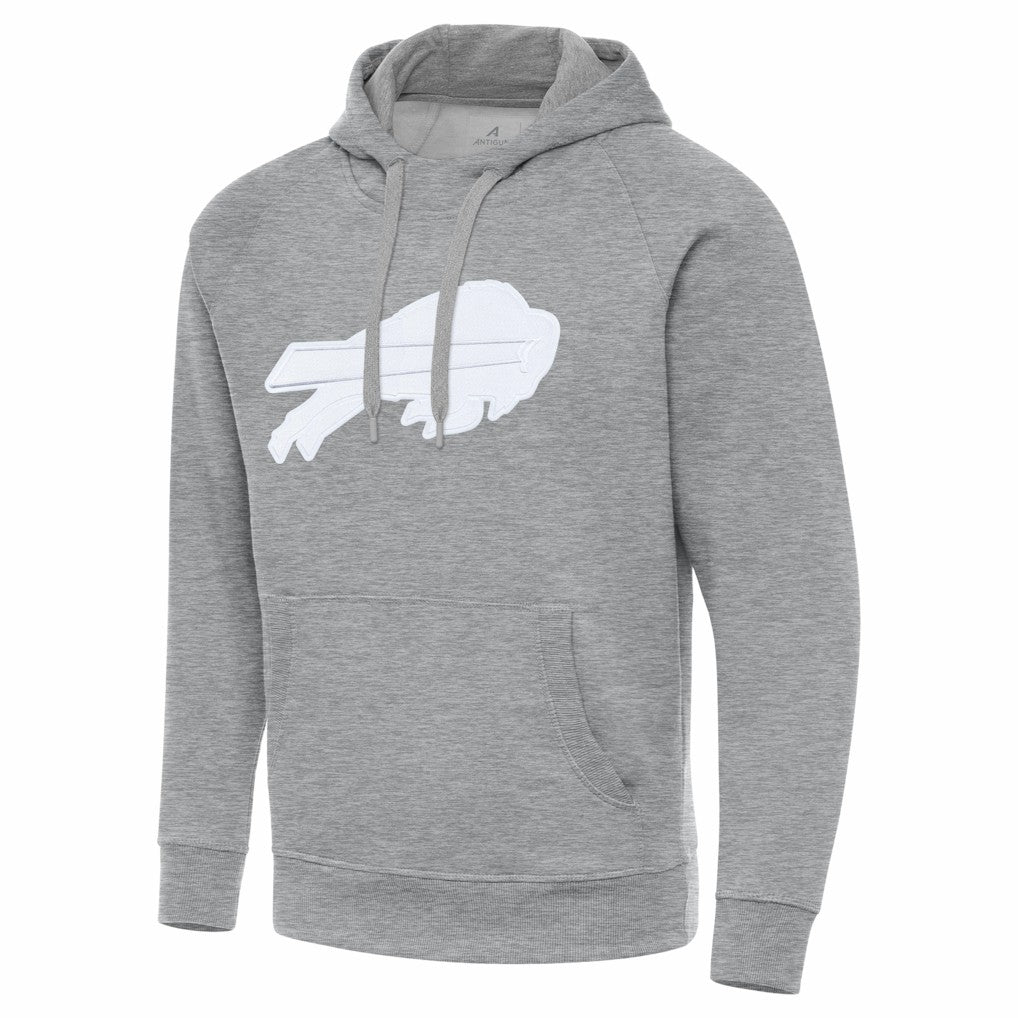 Buffalo Bills Antigua Victory Pullover Hoodie - Heather Gray on sale