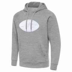 New York Jets Antigua Victory Pullover Hoodie - Heather Gray for sale