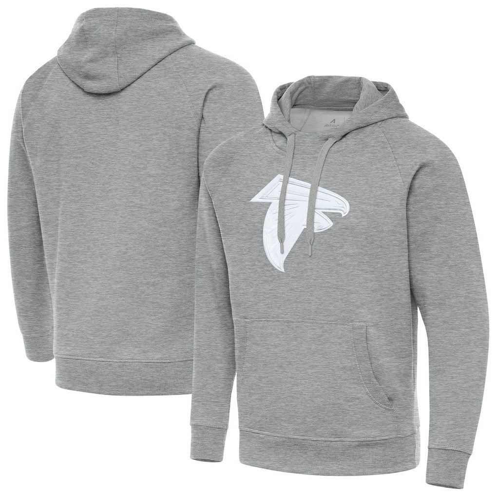 Atlanta Falcons Antigua Victory Pullover Hoodie - Heather Gray discount