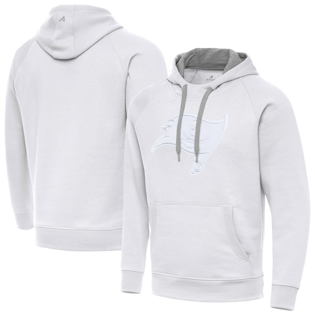 Tampa Bay Buccaneers Antigua Victory Pullover Hoodie - White on sale