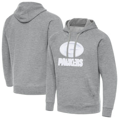 Green Bay Packers Antigua Victory Pullover Hoodie - Heather Gray discount
