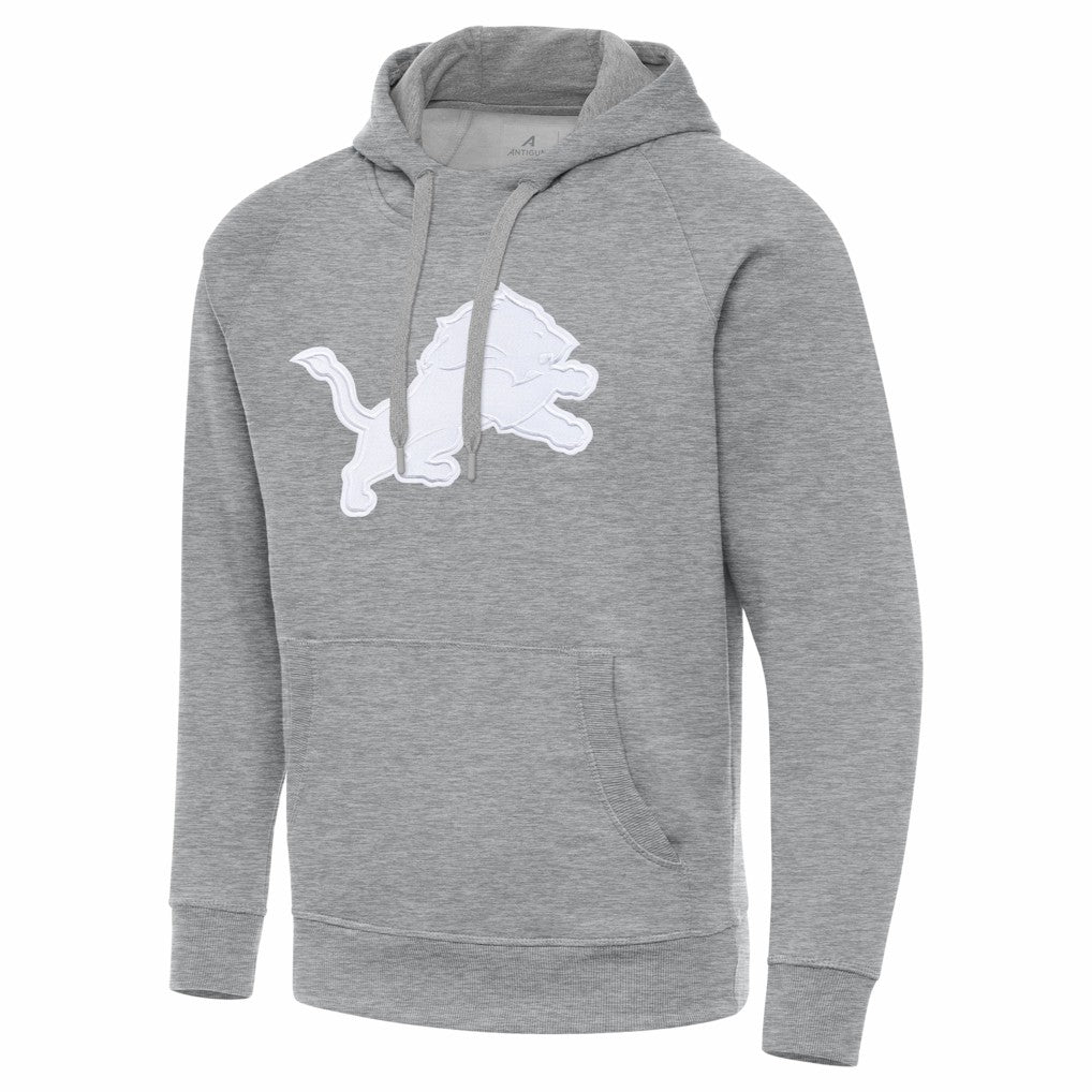 Detroit Lions Antigua Victory Pullover Hoodie - Heather Gray online