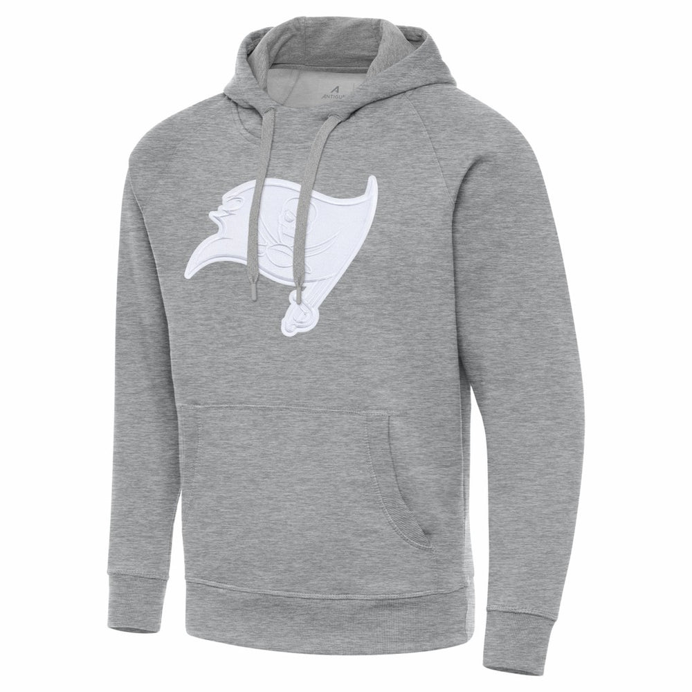 Tampa Bay Buccaneers Antigua Victory Pullover Hoodie - Heather Gray cheap