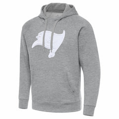 Tampa Bay Buccaneers Antigua Victory Pullover Hoodie - Heather Gray cheap