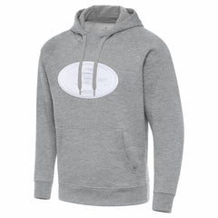 San Francisco 49ers Antigua Victory Pullover Hoodie - Heather Gray for sale