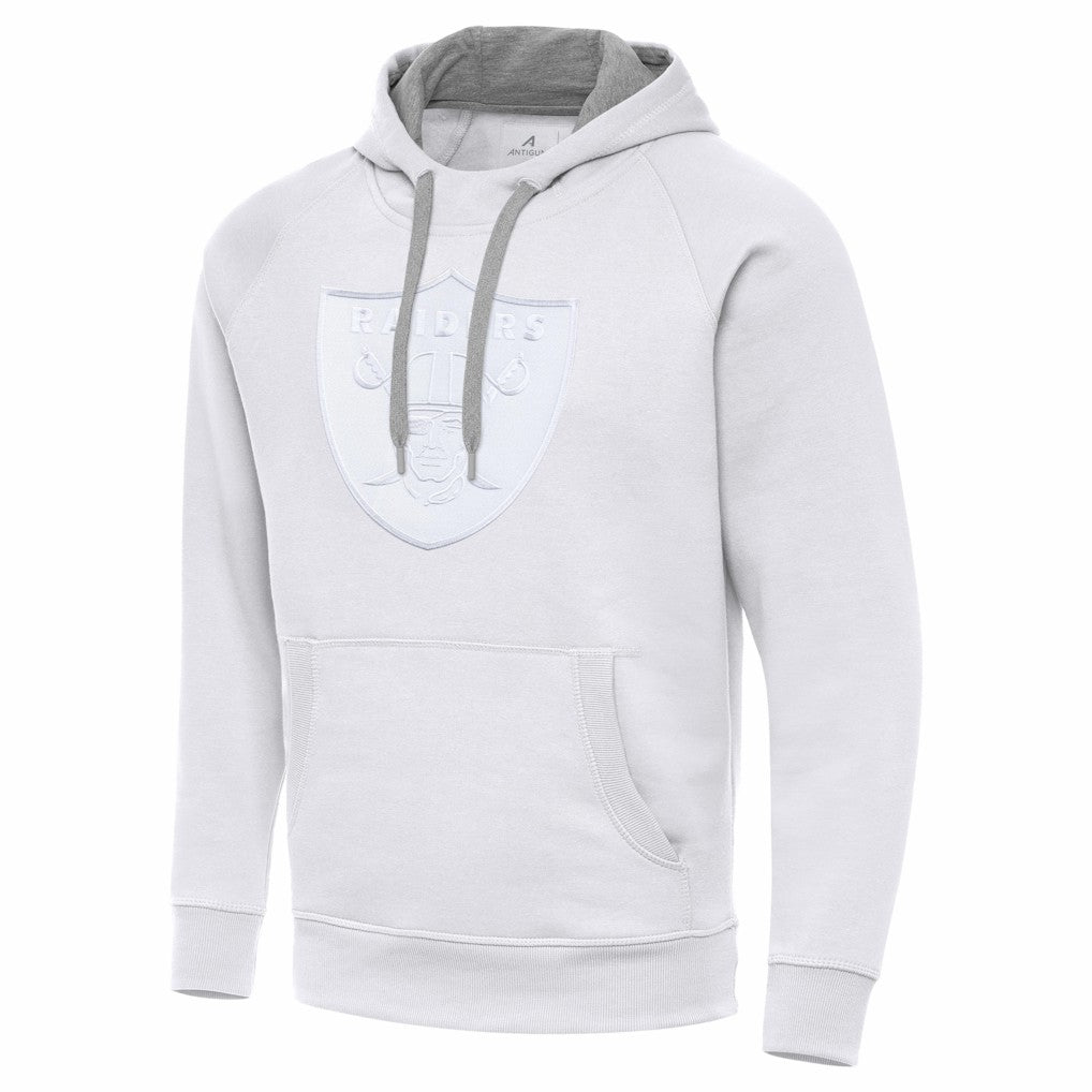 Las Vegas Raiders Antigua Victory Pullover Hoodie - White on sale
