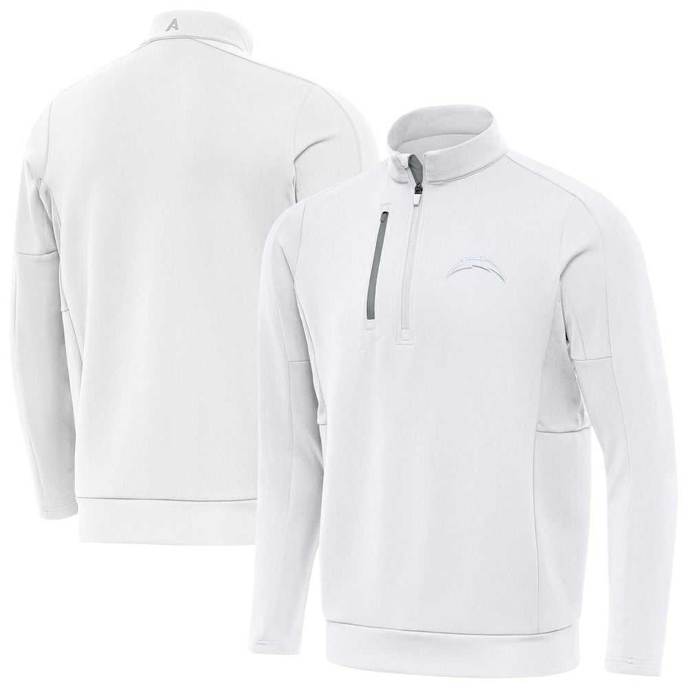 Los Angeles Chargers Antigua Generation Quarter-Zip Jacket - White sale
