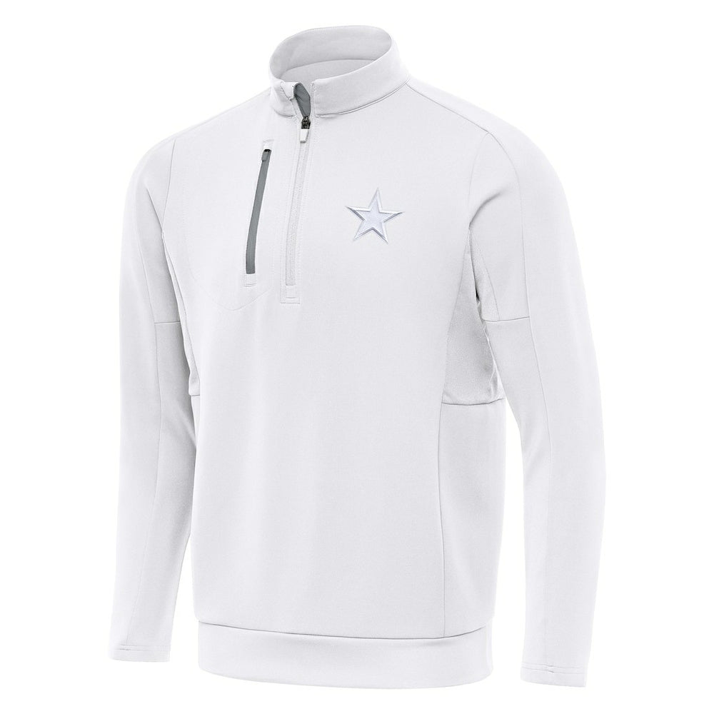 Dallas Cowboys Antigua Generation Quarter-Zip Jacket - White sale
