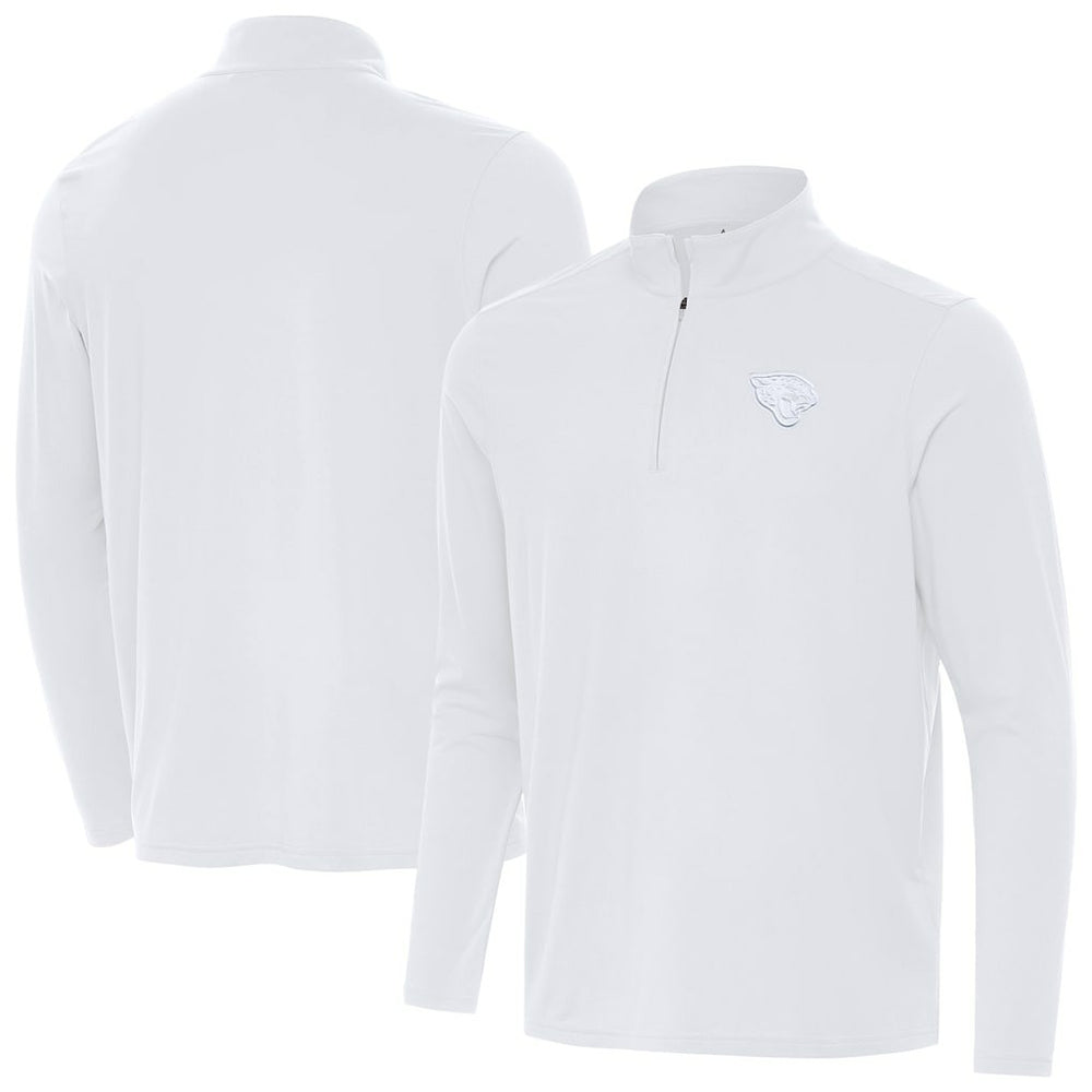 Jacksonville Jaguars Antigua Intent Quarter-Zip Jacket - White on sale