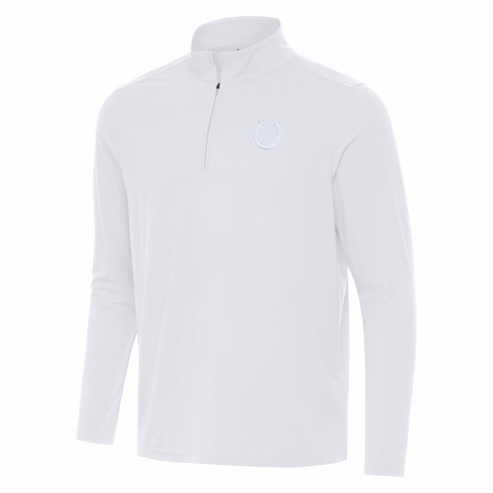 Indianapolis Colts Antigua Intent Quarter-Zip Jacket - White cheap