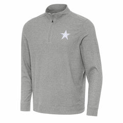 Dallas Cowboys Antigua Subtle Quarter-Zip Jacket - Heather Gray on sale