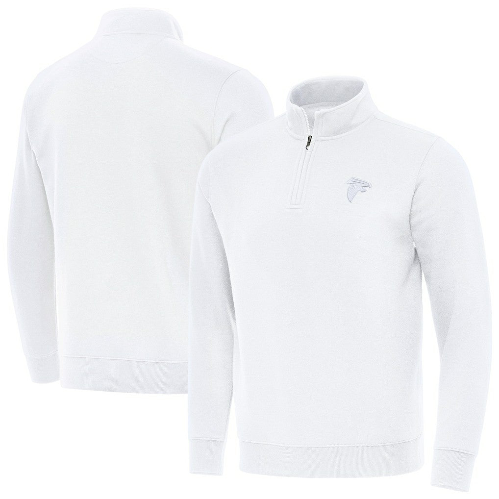Atlanta Falcons Antigua Victory Quarter-Zip Top - White discount
