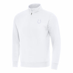 Indianapolis Colts Antigua Victory Quarter-Zip Top - White sale