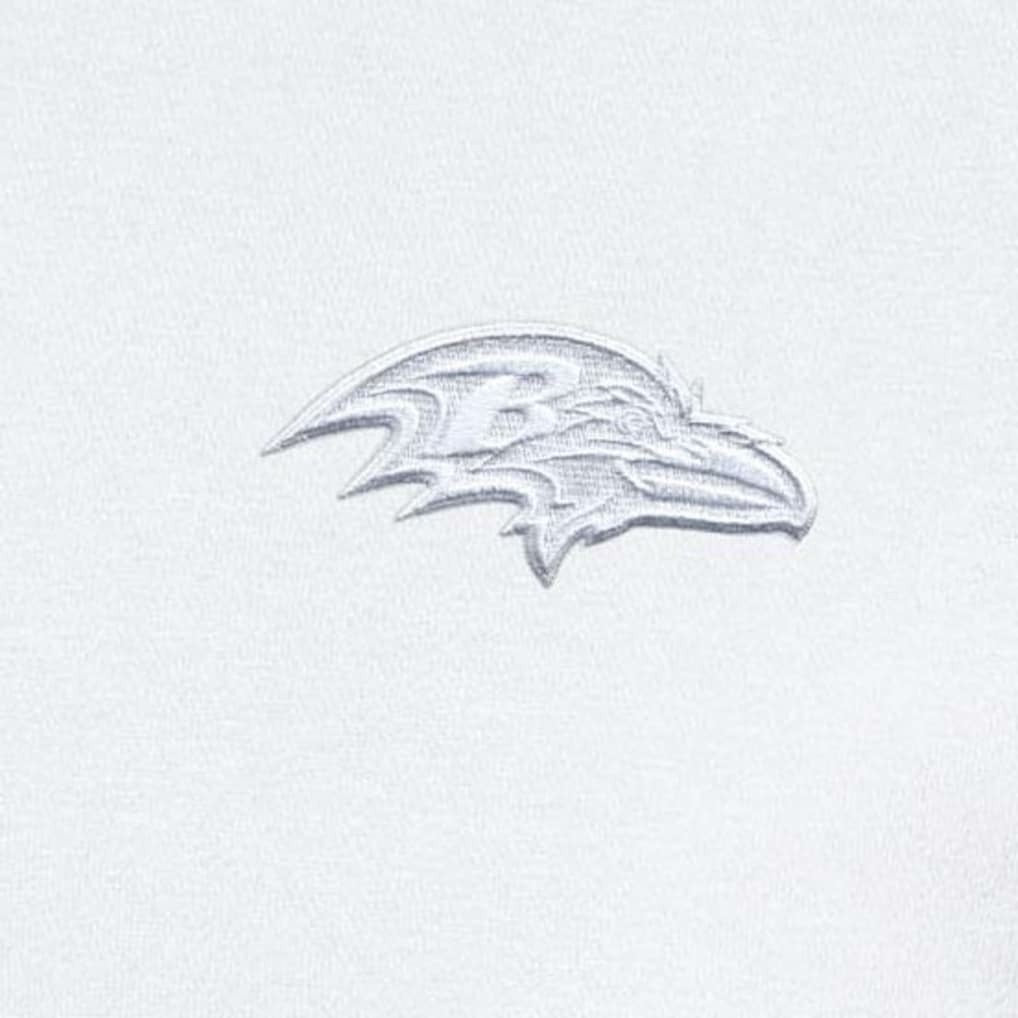 Baltimore Ravens Antigua Victory Quarter-Zip Top - White on sale