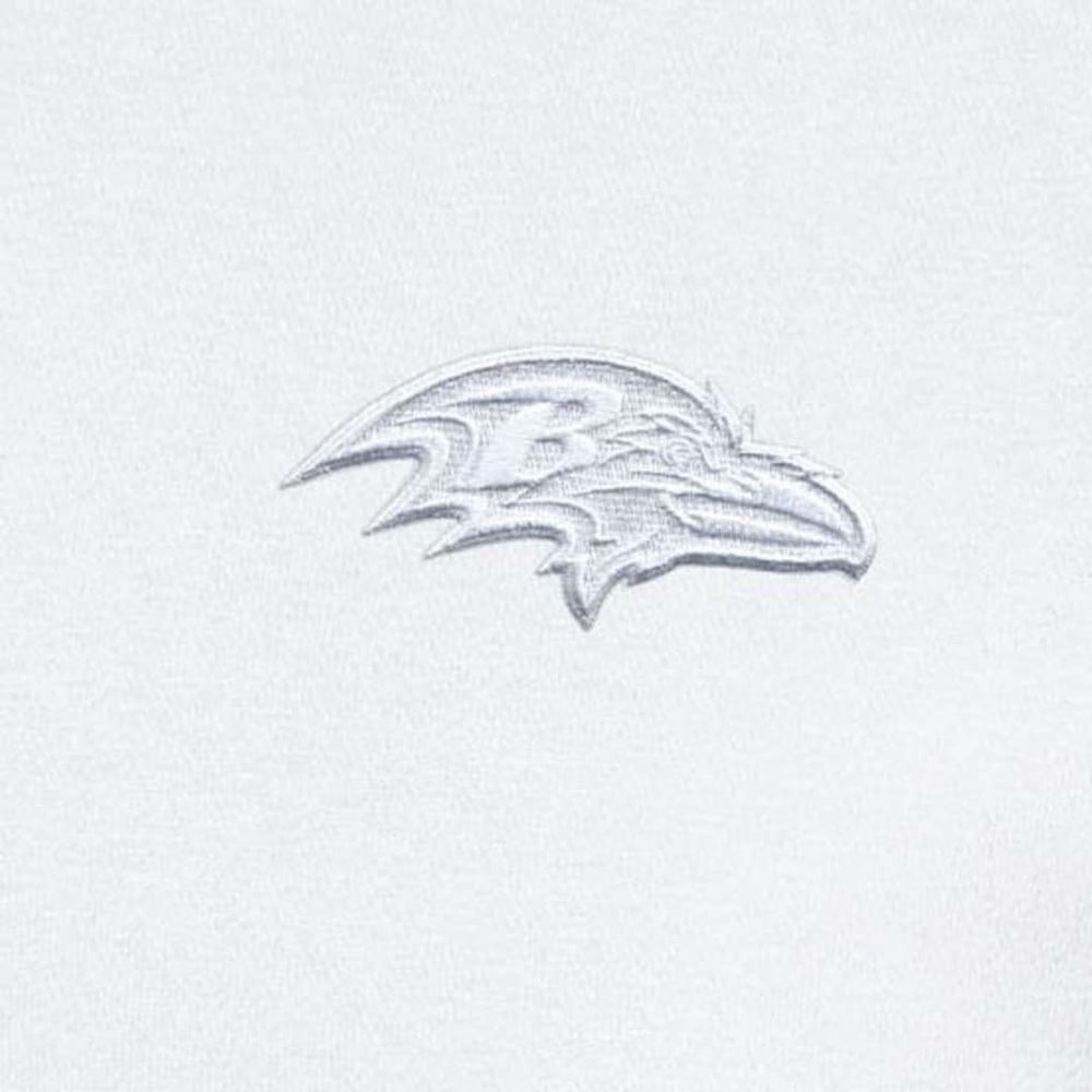 Baltimore Ravens Antigua Victory Quarter-Zip Top - White on sale